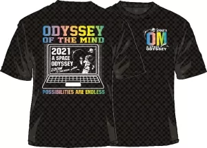2021 Odyssey of the Mind A Space Odyssey Possibilities are Endless T-Shirt graphic
