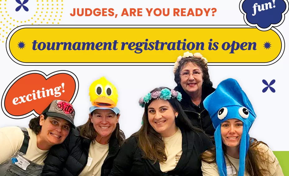 Judges, Time to Register!